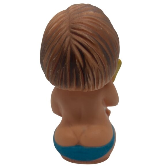 Vintage Rubber Squeaker Toy Ideal Baby Girl Singing with Bird & Music - Picture 9 of 11